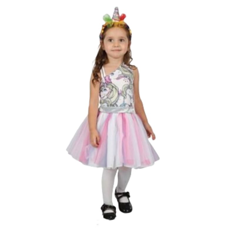 Girls Toddlers Little Unicorn Dress Costume