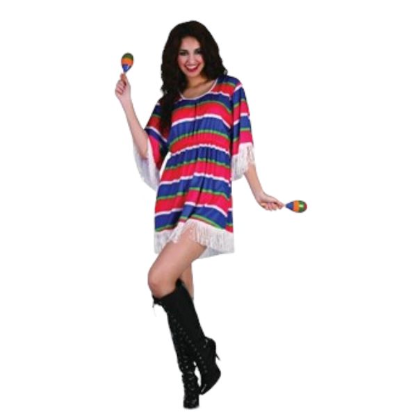 Mexican Dress Costume - One Size Fits Most