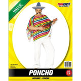 Load image into Gallery viewer, Multi Colour Stripe Value Poncho - One Size Fits Most
