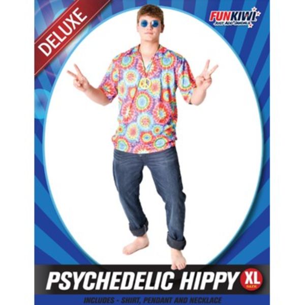 Adults Psychedelic Hippy Shirt - XL