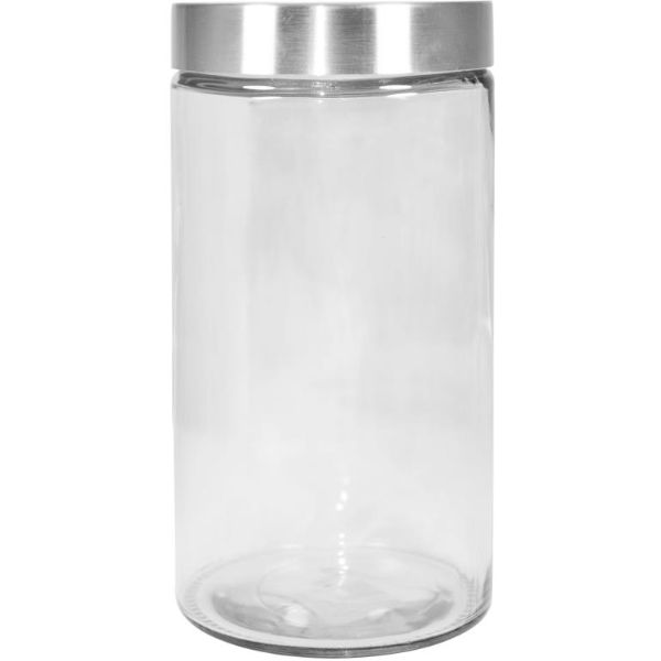 Large Round Screw Top Glass Jar - 1650ml