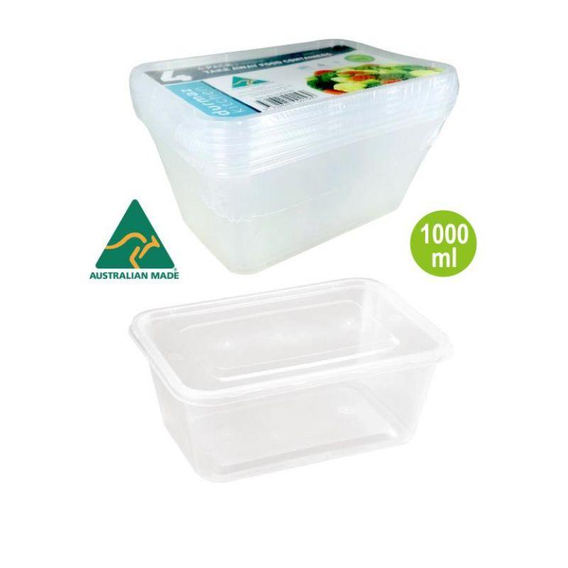 4 Pack Take Away Containers - 1L