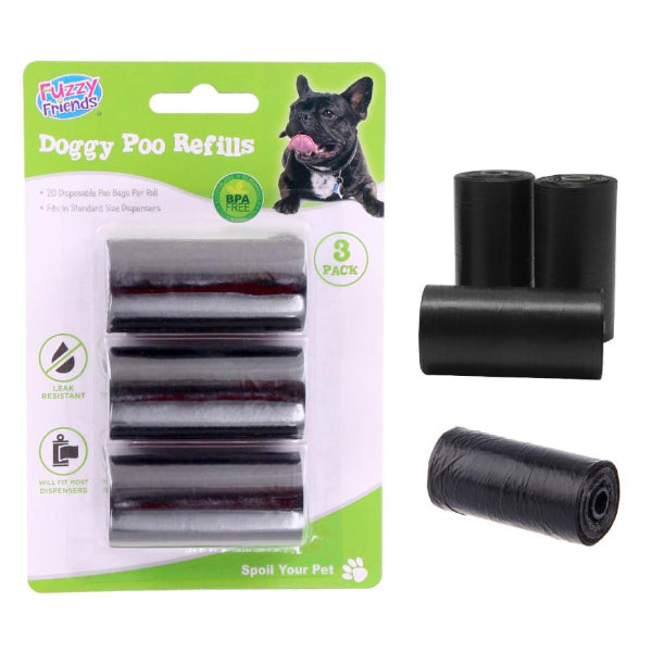 3 Pack Dog Poo Refill Bags