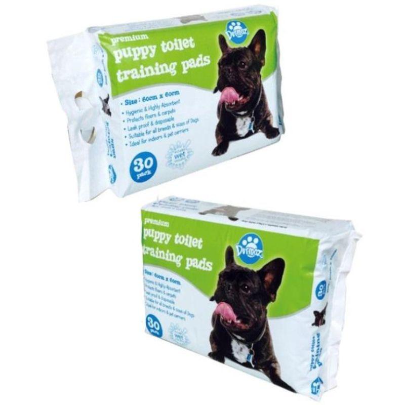 30 Pack Puppy Toilet Training Pads - 60cm x 60cm