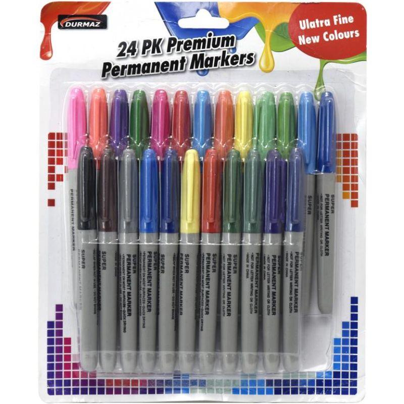 24 Pack Fine Line Permanent Markers