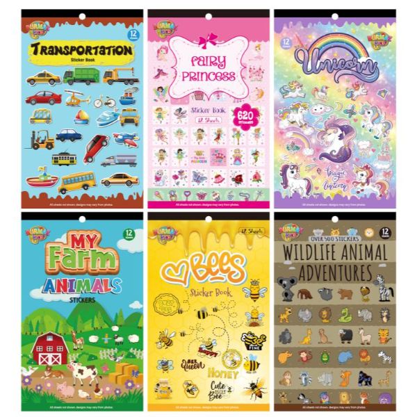 Assorted Sticker Books | The Base Warehouse