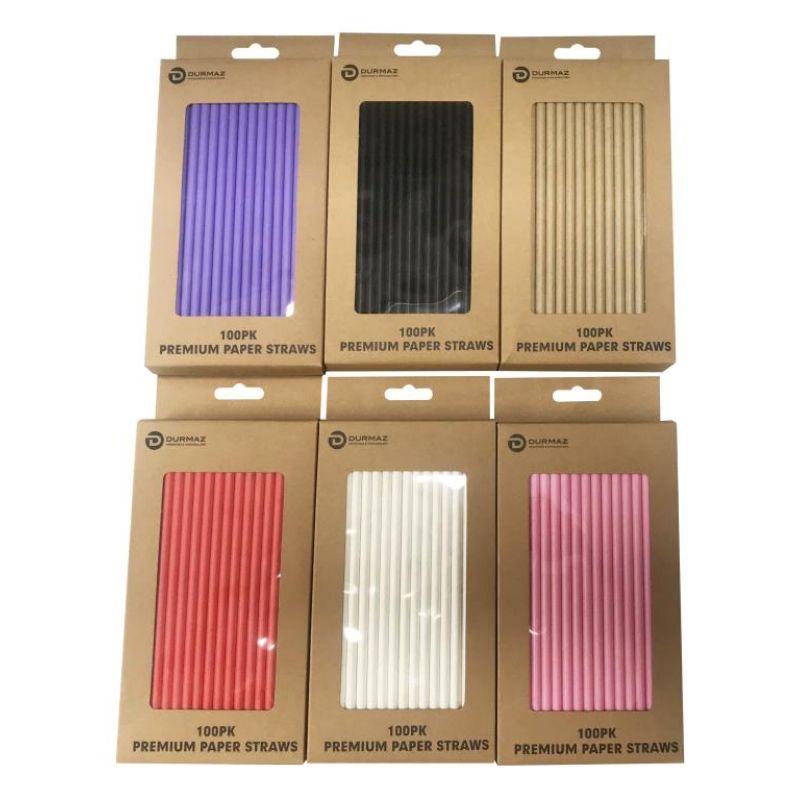 100 Pack Deluxe Paper Straws