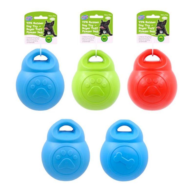 Heavy Duty TPR Rubber Dog Toy-Super Tuff Floater Ball - 5cm x 12cm