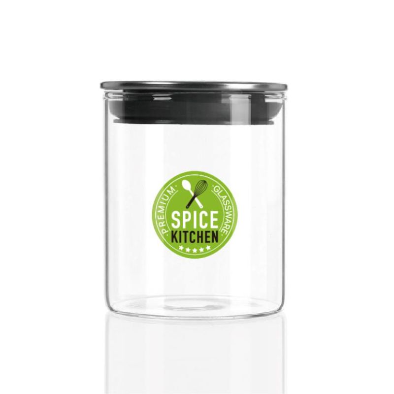 Clear Glass Canister Storage Jar - 200ml | 6.5cm x 8cm