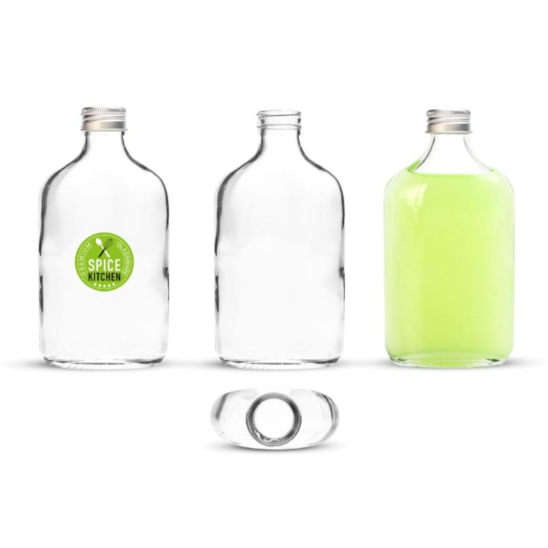 Glass Bottle With Screw Top Lid - 200ml
