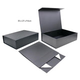 Load image into Gallery viewer, Black Small Premium Gift Box - 35cm x 26.5cm x 10cm
