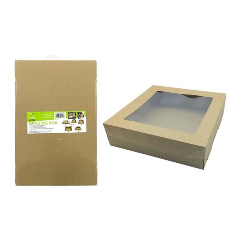 Grazing Box with Window Lid - 22.5cm x 22.5cm x 6cm