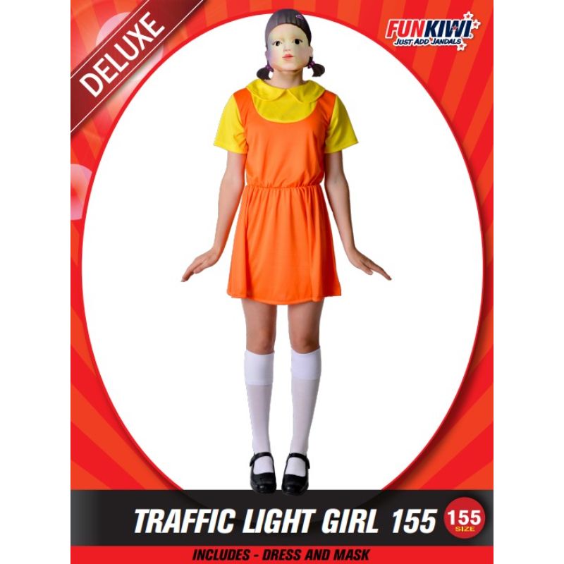 Girls Traffic Light Girl Costume - 155cm