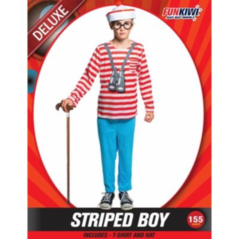 Boys Striped Boy Deluxe Costume - 155cm