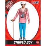 Load image into Gallery viewer, Boys Striped Boy Deluxe Costume - 155cm
