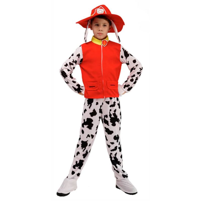 Kids Dalmatian Patrol Costume - Size 6-9 Years