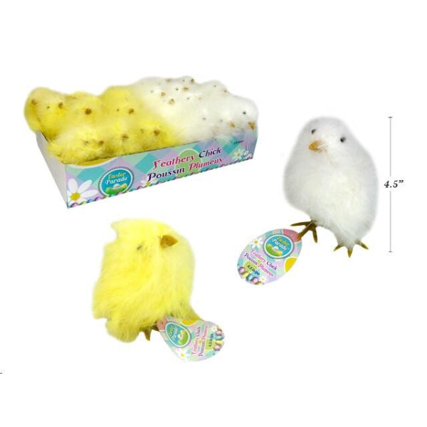 EASTER CHICKEN 11.43CM YELLOW/WHITE