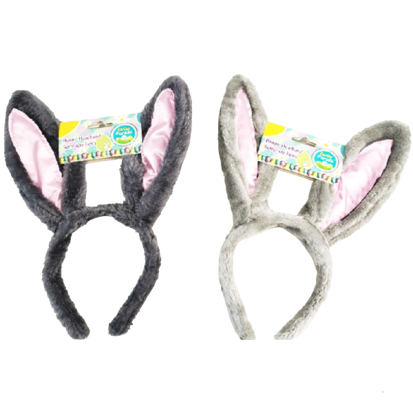 Satin Patch Easter Bunny Plush Headband