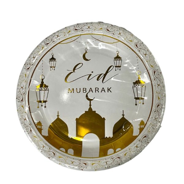 8 Pack Eid Plates - 2.54