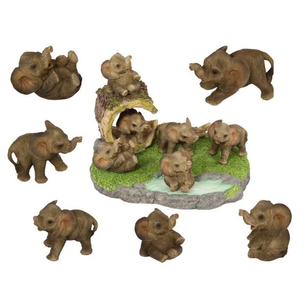 Baby Elephant Figurine - 6cm