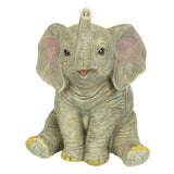 Load image into Gallery viewer, Cute Sitting Grey Elephant with Trunk Up - 20cm
