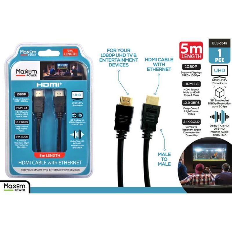 Maxem HDMI Cable - 5m
