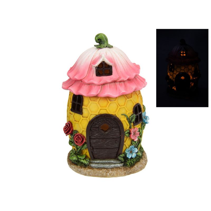 Fairy Garden Honeycomb Solar House - 19cm