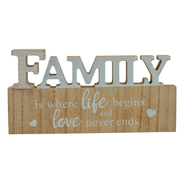 Family Plaque - 20cm x 10cm