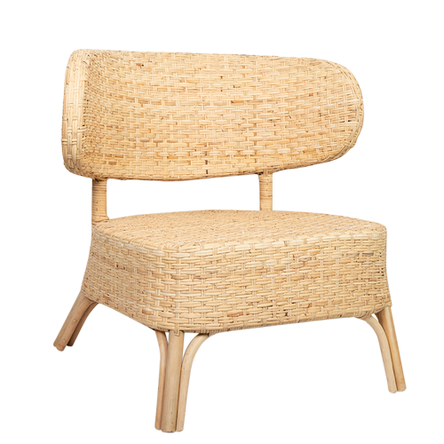 Natural Rattan Chair - 74cm x 81cm x 67cm