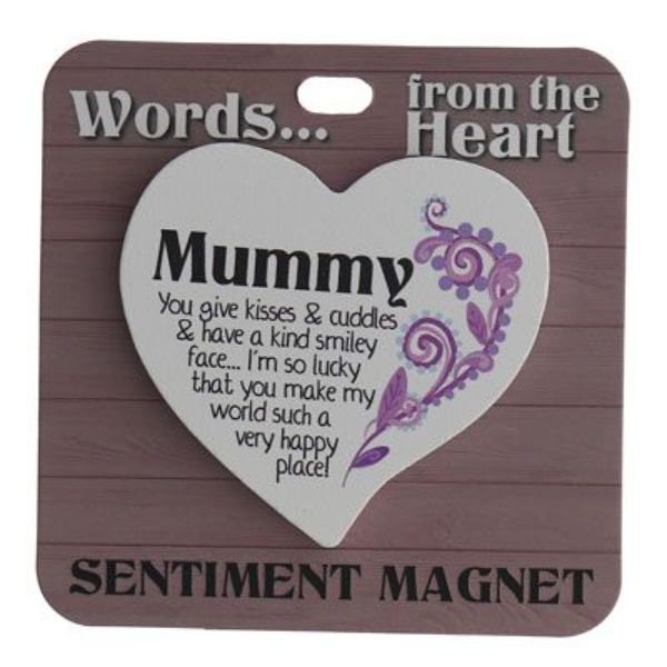 Mummy Heart Sentiment Magnet