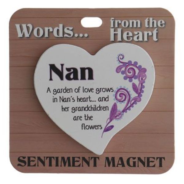 Nan Heart Sentiment Magnet