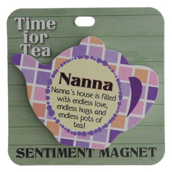 Nanna Teapot Sentiment Magnet