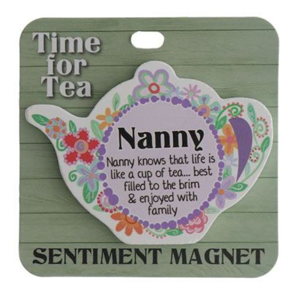 Nanny Teapot Sentiment Magnet