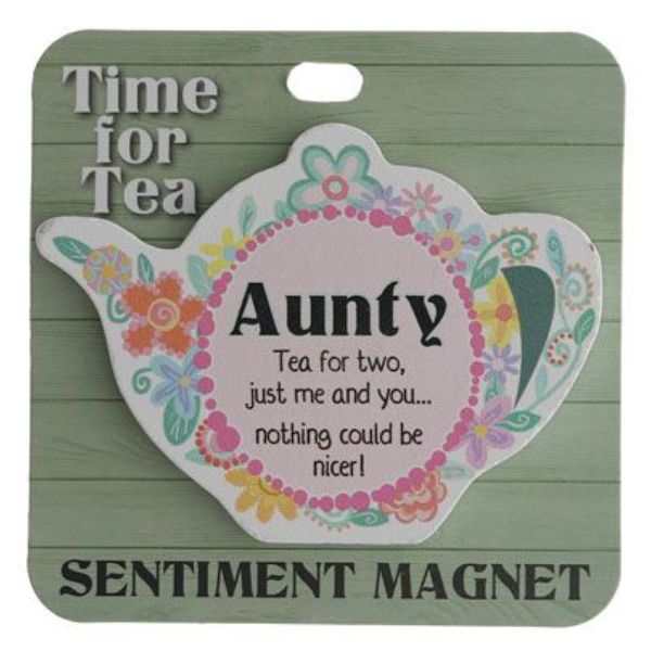 Aunty Teapot Sentiment Magnet