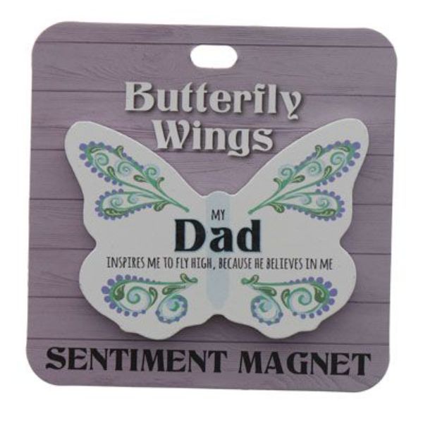 Dad Butterfly Sentiment Magnet