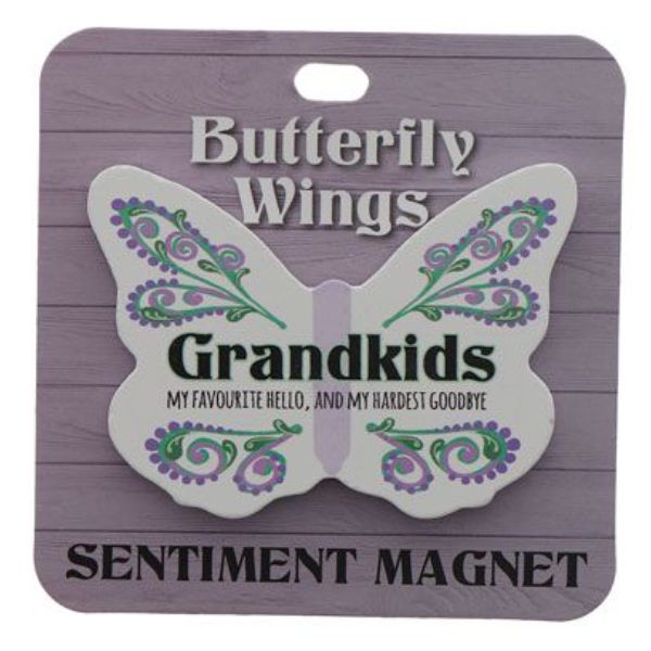 Grand Kids Butterfly Magnet