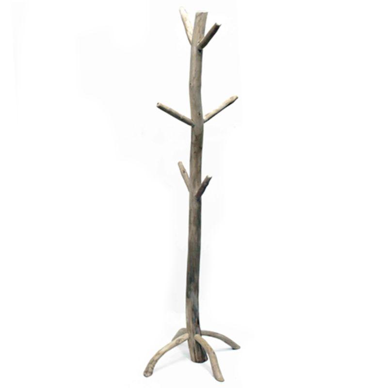 Teak Wooden Hat Stand - 43cm x 50cm x 183cm