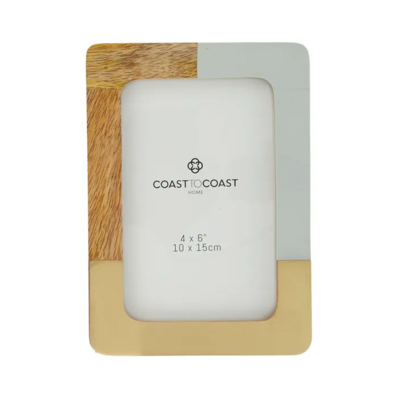Lavoy Wood & Resin Photo Frame - 12.5cm x1 7.5cm