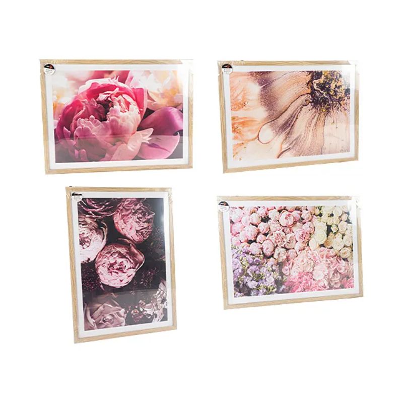 Pink Botanical Framed Print - 50cm x 70cm