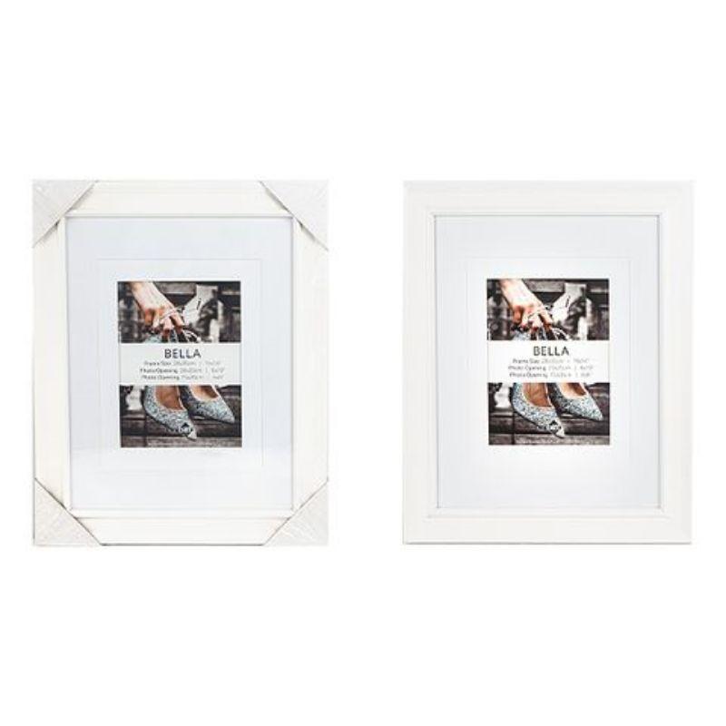 White Bella Double Frame - 28cm x 35cm