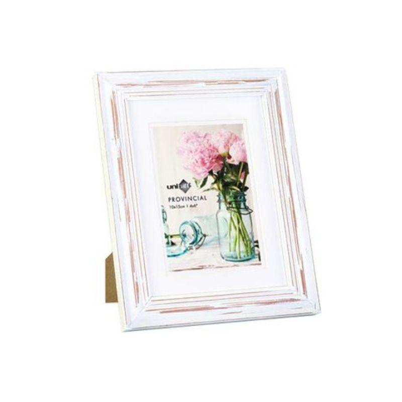 White Distress Photo Frame - 15cm x 20cm / 10cm x 15cm