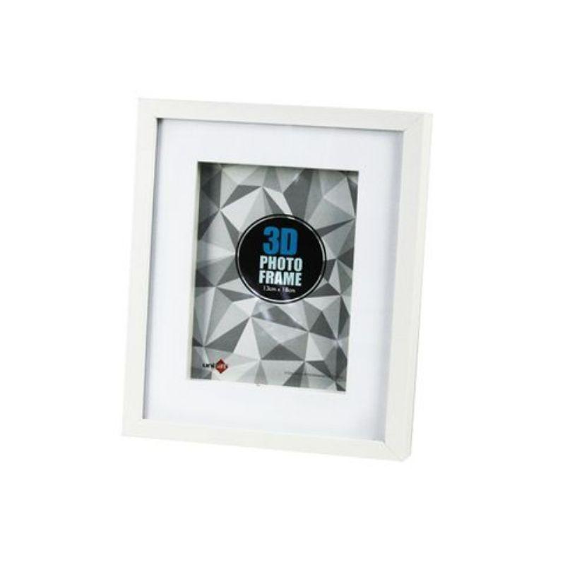 3D White Frame - 20cm x 25cm / 13cm x 18cm