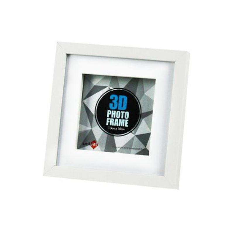White 3D Frame - 15cm x 15cm / 10cm x 10cm