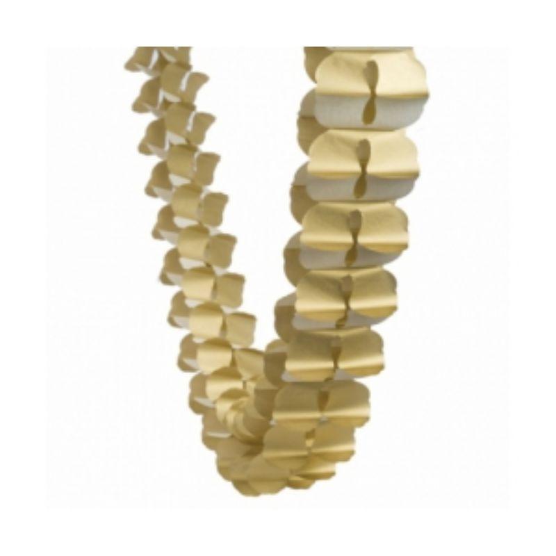 Gold Metallic Honeycomb Garland - 3m