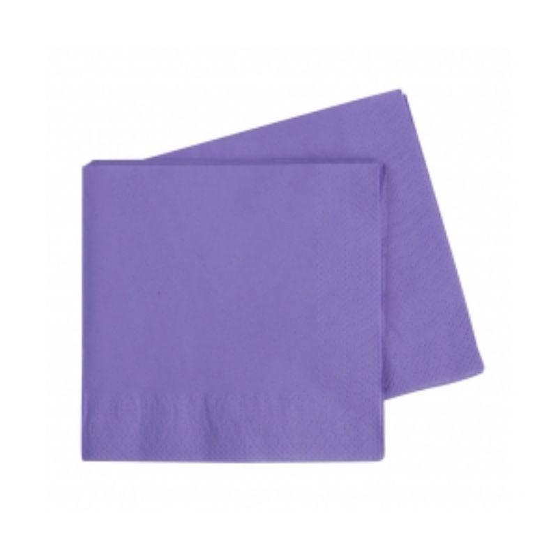 40 Pack Lilac Lunch Napkins - 33cm