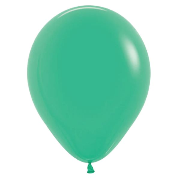 18 Pack Matte Green round Balloon - 30cm