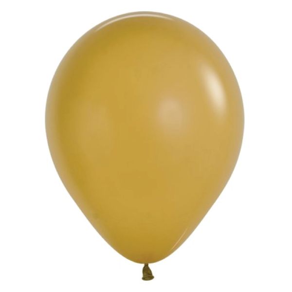 18 Pack Matte Latte Round Balloon - 30cm