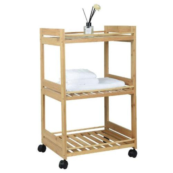 3 Tier Bamboo Trolley