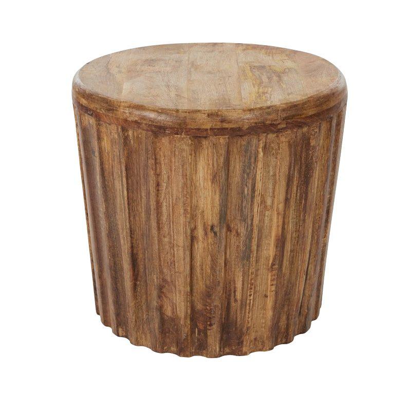 Nyah Wood Side Table - 45cm x 40cm