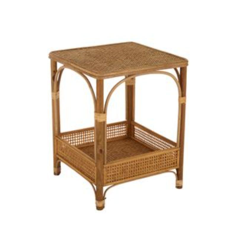 Fajar Rattan Side Table - 39cm x 50cm